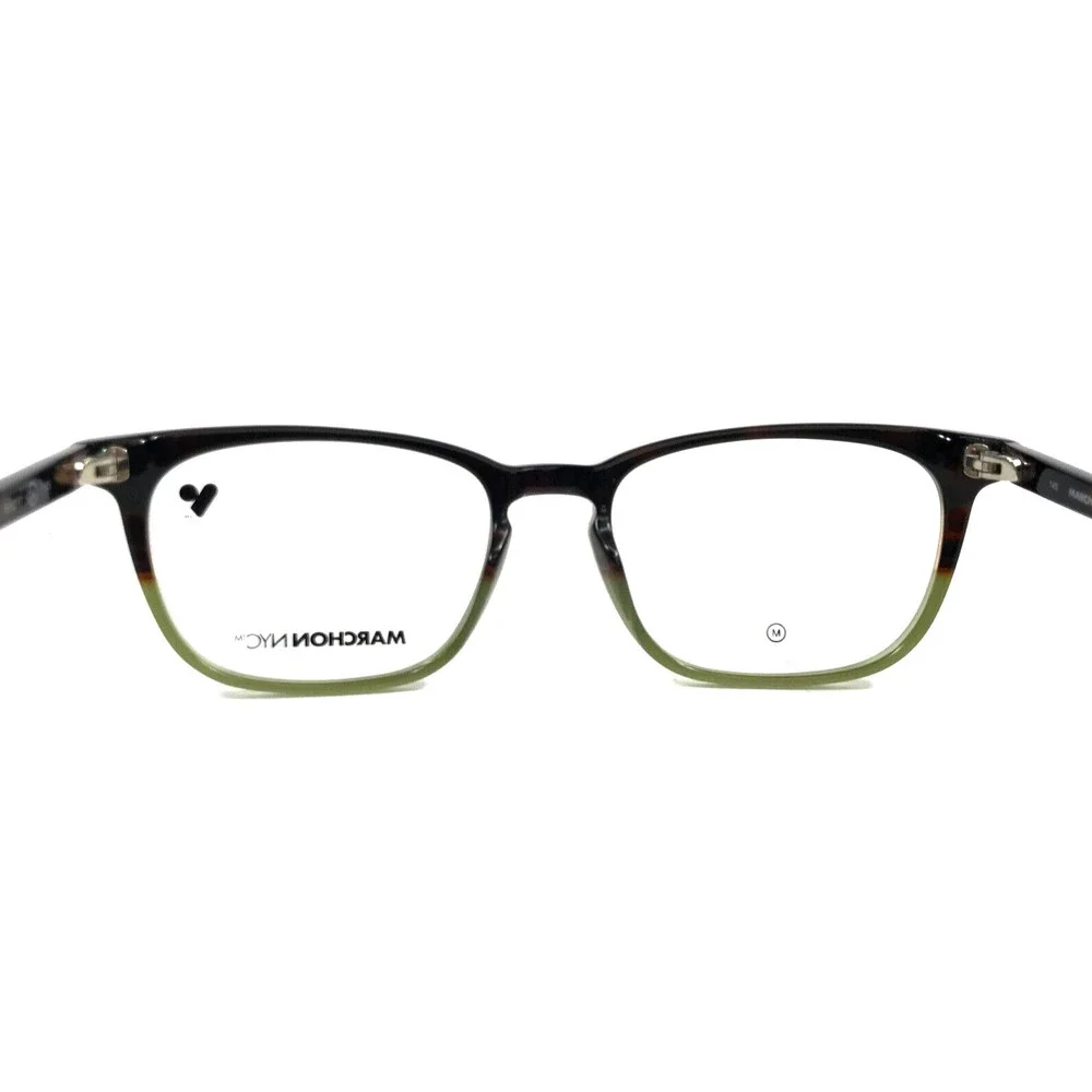 Marchon NYC Eyeglasses Frame M-3509 209 Tortoise Green Square Full Rim 51-17-145